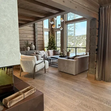 בית נופש New Exclusive - Panoramic View With In-out, Kvitfjell Varden *