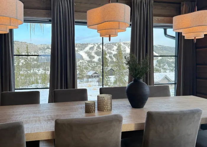 בית נופש New Exclusive - Panoramic View With In-out, Kvitfjell Varden